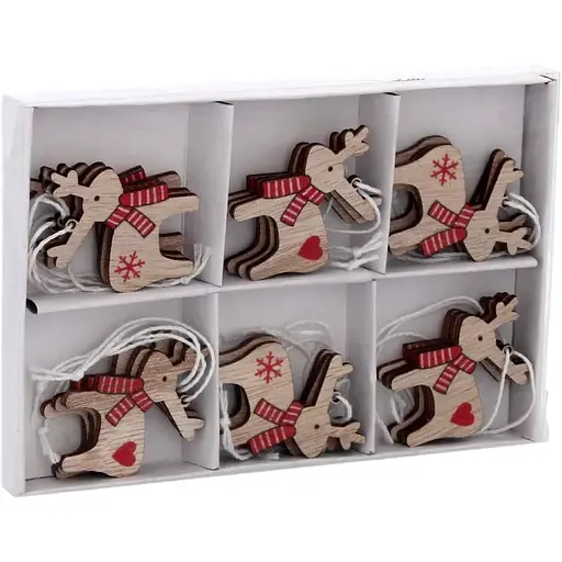 Украшение-подвеска Chomik Оленево дерево 18 шт. (DIY9010)