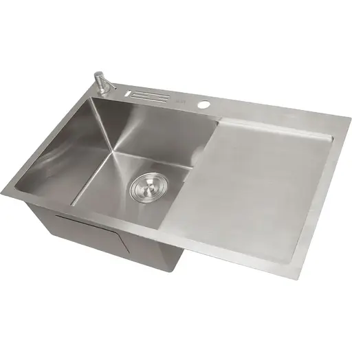 Комплект кухонної мийки та змішувача Nett з нержавіючої сталі NS-7848