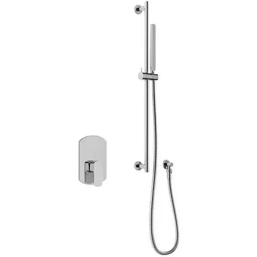 Душова система Kohlman Foxal chrome + BOX прихованого монтажу QW220FSP3, Хром - фото 1