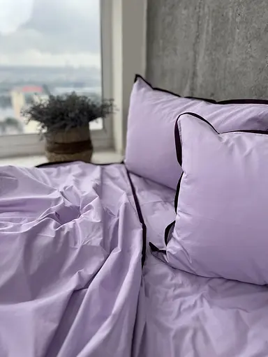 Комплект постільної білизни двоспальний 180х200 см варена бавовна White Dream Ліловий (2003/1) - фото 8
