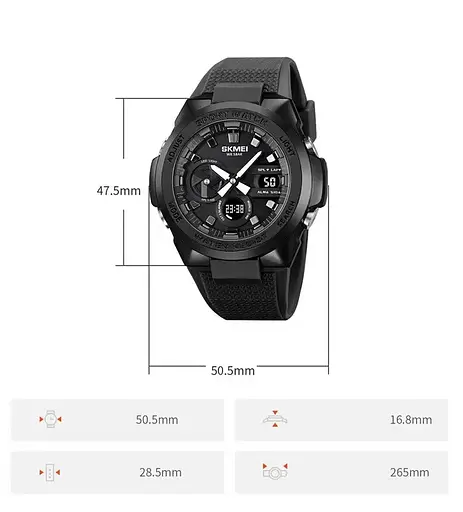 Годинник чоловічий наручний спортивний Skmei 2105 (Зелений) - фото 8