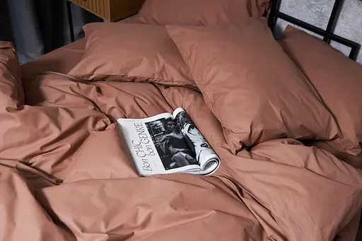 Пододеяльник Moon&Star Бязь Gold Люкс Light Brown Двуспальный 175x210 см - фото 5