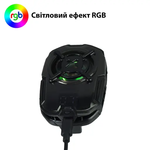 Кулер з екраном активне охолодження для телефону / планшета Memo DL16 шириною до 93 мм Black (18520) - фото 10