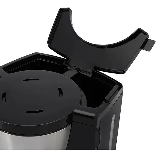 Кофеварка Russell Hobbs Heaton, 1.25 л молотая черно-серебряная - фото 4