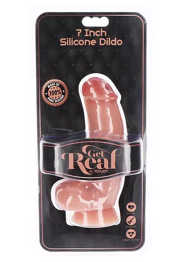 Фалоімітатор Get Real 7 Inch W Balls 18 см тілесний - фото 4