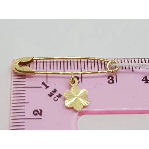 Золота брошка-шпилька Столична Ювелірна Фабрика Квітка. 280164Ж - фото 2