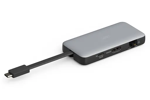 Digitus Док-станция USB-C > HDMI/2xUSB-A/USB-C/SD/MicroSD/RJ54, Travel - фото 1