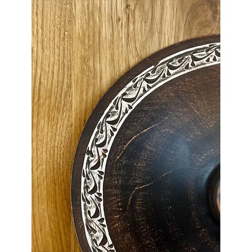 Сковорода 3 литра керамическая (глиняная) с крышкой резная   - фото 6