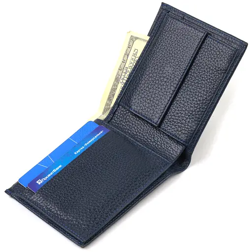 Мужской кожаный кошелек Canpellini 11х9.5х2 см acs0025669 - фото 3