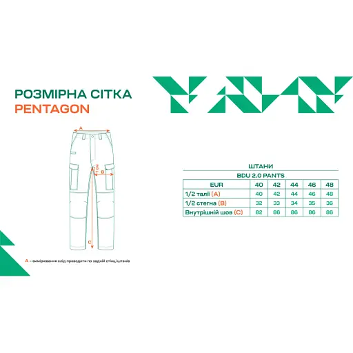 Штани Pentagon BDU 2.0 44 Multicam - фото 3