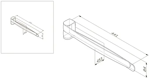 Двойная вешалка-вертушка для полотенец AM.PM Sensation 44 см (A3032600) - фото 7