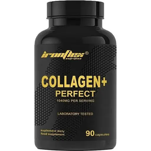 Гідролізований бичачий колаген IronFlex Collagen + Perfect, 90 капсул