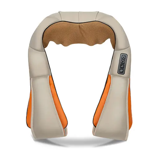 Шиацу массажер для шеи и спины 4 кнопки воротник 55W с функцией подогрева