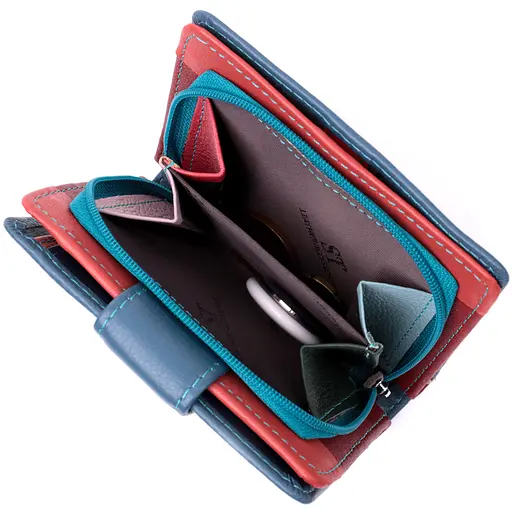 Жіночий шкіряний гаманець ST Leather 9.5х11.5х2.5 см acs0029459 - фото 6