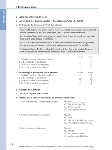 Fit furs Goethe-Zertifikat B1 Deutschprüfung für Jugendliche Lehrbuch mit MP3-Download - фото 2