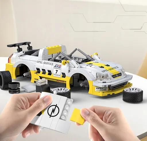 Конструктор машина на радиоуправлении CADA Opel Astra V8 Coupe Auto 330 деталей  - фото 8