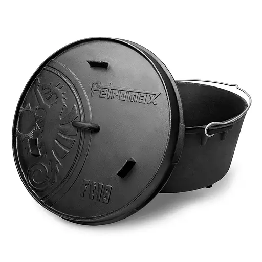 Котелок-жаровня чугунная Petromax Dutch Oven ft 18 на ножках 16.1 л (1017-ft18) - фото 2