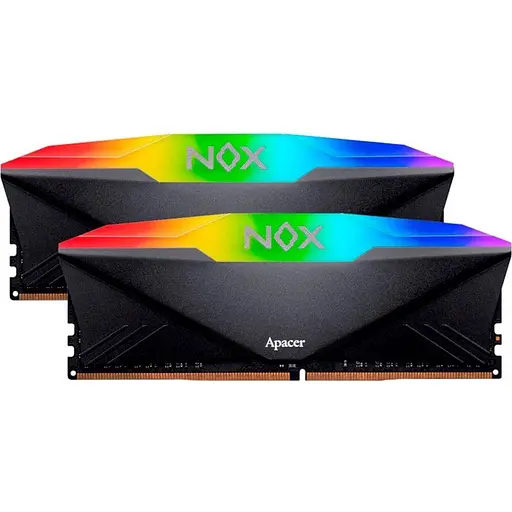 Модуль памяти DDR4 Apacer NOX RGB 2х8GB 3200MHz Black (AH4U16G32C28YNBAA-2) [148606]