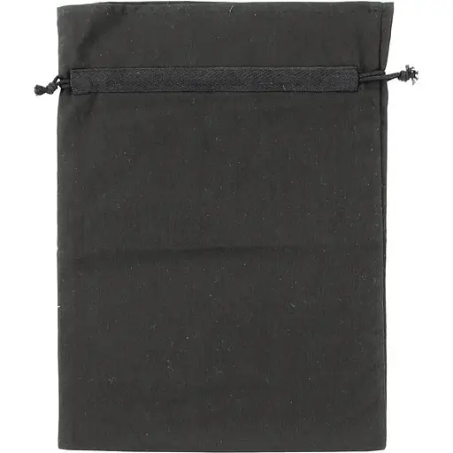 Мішечок із бавовни Rosa Talent 25х35 см чорна бавовна 135 г/м2   - фото 2