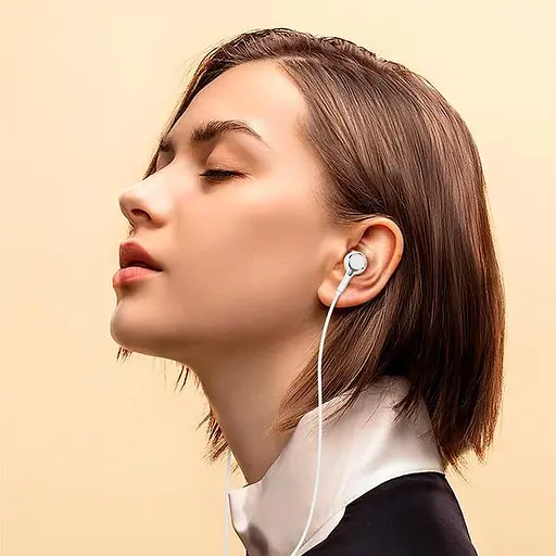 Дротові навушники Borofone BM90 Miller універсальні earphones with microphone, 3.5mm, 1.2m, white - фото 5