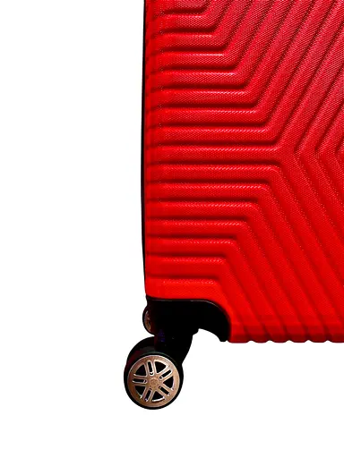 Валіза Маленька (S) Полікарбонат На 4-х подвійних колесах 50л POLO ПК018-S Червоний - фото 3