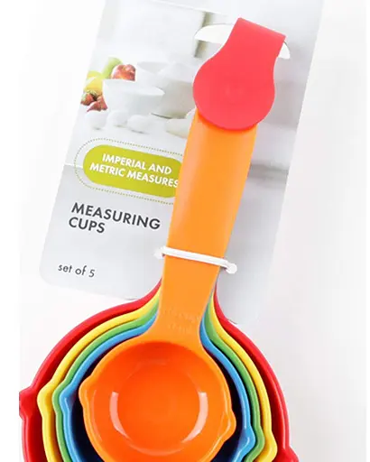 Набор мерных стаканчиков из прочного пластика, 5 штук (250 мл, 125 мл, 80 мл, 60 мл, 30 мл), Kitchen Master 87556 - фото 10