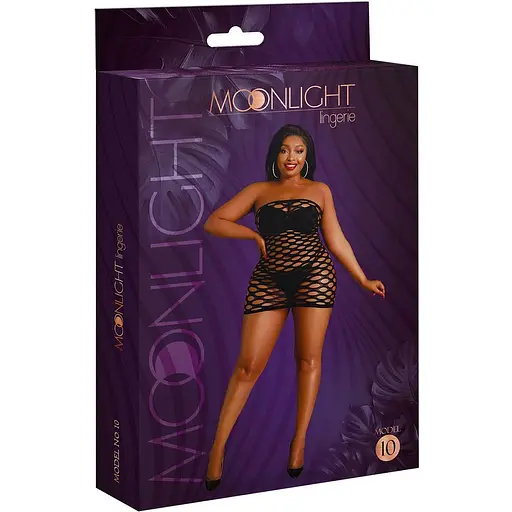Сукня-бодістокінг Moonlight Plus Model 10 XL-XXXL Black - фото 5
