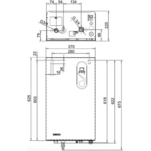 Электрический котел Mora Top EK 08 Electra Light 7,5 - фото 7