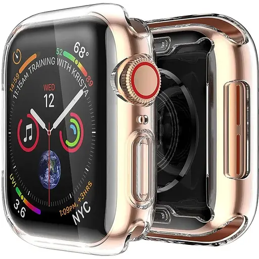 Чехол-накладка DK для Apple Watch 44mm (Series 4 / 5 / 6 / SE1 / SE2) Silicone Face Case (clear) - фото 7