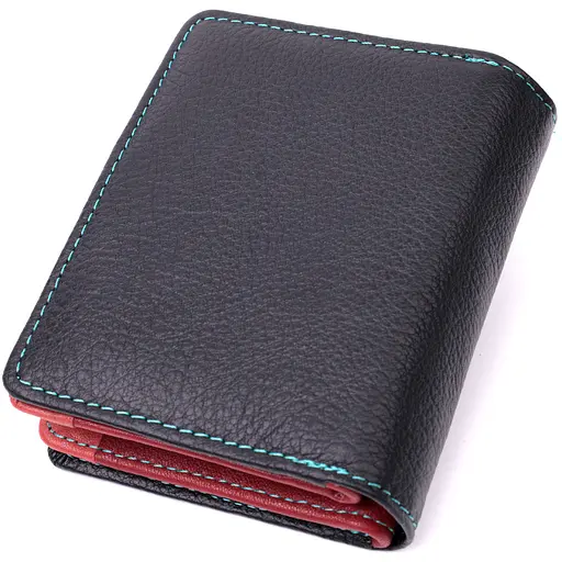 Вертикальный небольшой женский кошелек из натуральной кожи ST Leather 9.5х11.5х2.5 см acs0032278 - фото 2