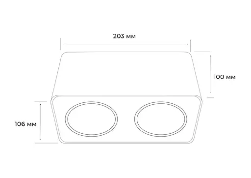 Точковий світильник MJ-Light CUBE 2 WH 12007 - фото 3