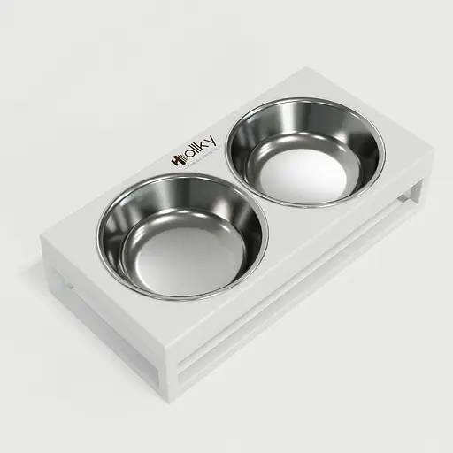 Hollky Base XS — миски на підставці для маленьких собак та котів (2 × 0,25 л) - фото 8