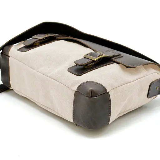 Кожаная мужская сумка через плечо TARWA 33х22х8 см sum0025360 - фото 2