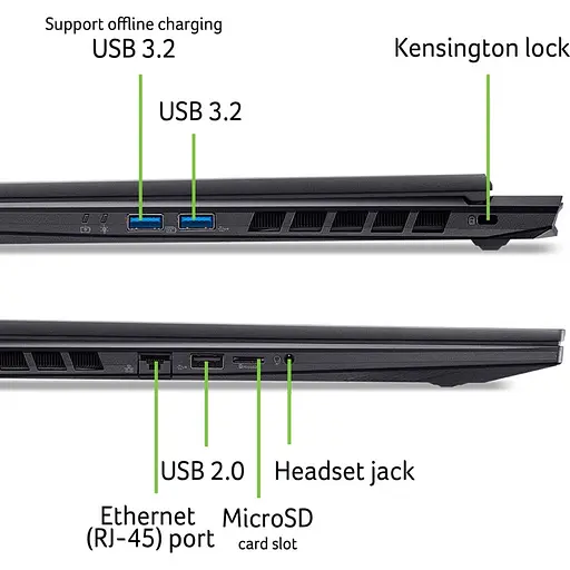Ноутбук Acer Игровой 18'' Nitro 18 AI AN18-61, WQXGA IPS 165, процессором AMD Ryzen™ Al 7350 (16M Cache, up to 5.0 GHz), 16GB DDR5, 1TB SSD, GeForce RTX 506 - фото 13
