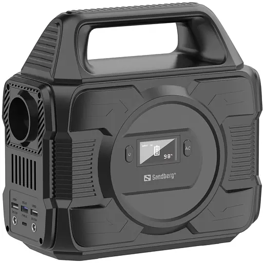 Зарядна станція Sandberg AC 300 (288 Вт/г) 300W, Type-C in/out 100W, Li-ion, ліхтарик 7Вт - фото 2