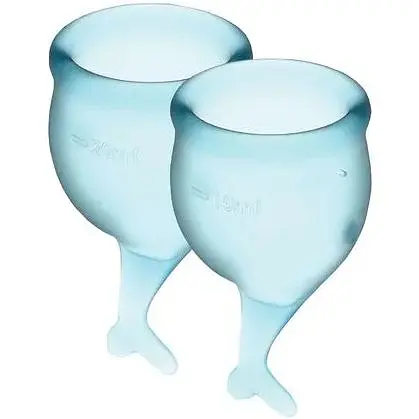 Набір менструальних чаш Satisfyer Feel Secure (light blue)