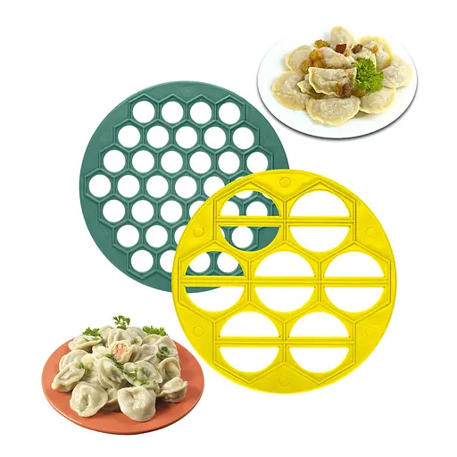 Набір форм для ліплення пельменів, вареників та чебуреків (3 шт.) пельменниця, вареничниця та прес для чебуреків, Господар Різні кольори 87411 - фото 2