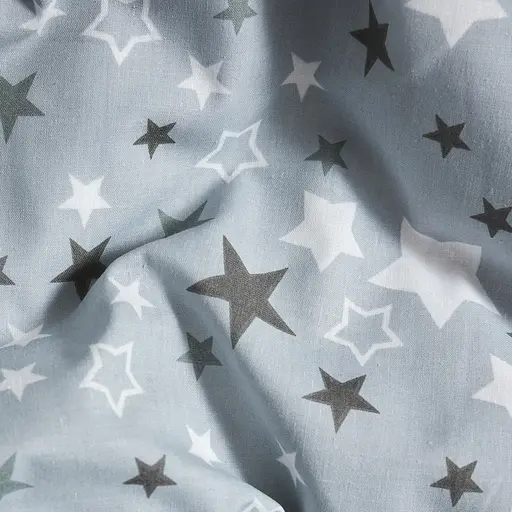 Постільний набір Moon&Star (підковдра 143х210 см + 2 наволочки 40х60 см) Бязь Gold Люкс Silver Stars - фото 5