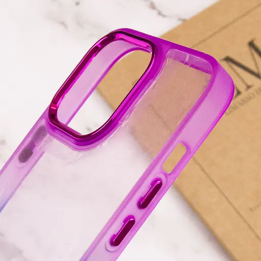 Чехол Epik TPU+PC Fresh sip series для Apple iPhone 13 Pro 6.1 Синий/Фиолетовый - фото 4