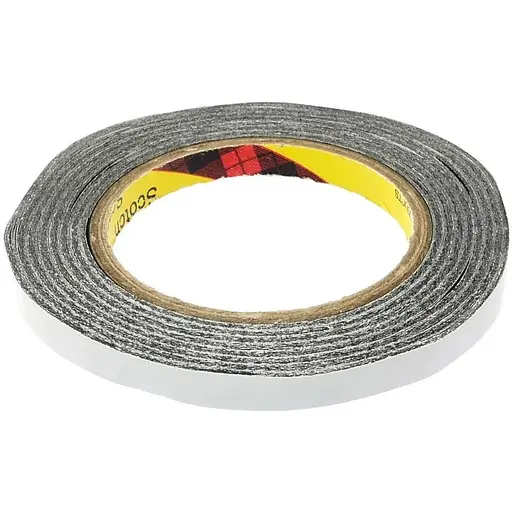 Скотч двосторонній 3M чорний 10мм x 25м - фото 1