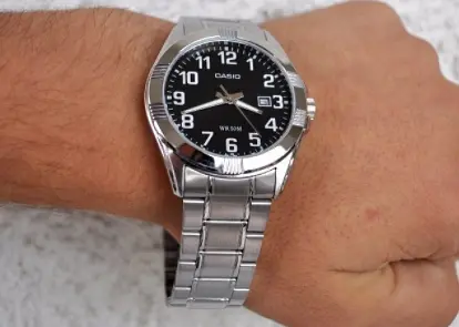 Сталеві чоловічі наручні годинники Casio оригінал Японія Collection MTP-1308PD-1BVEF зі сталевим браслетом - фото 3