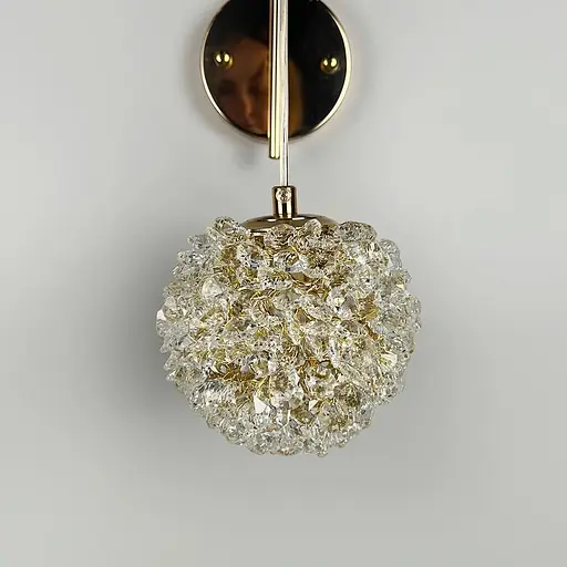 Бра Line F у золотому корпусі із кришталевим плафоном Ø 12 см Арт. W886/1 FGD - фото 8