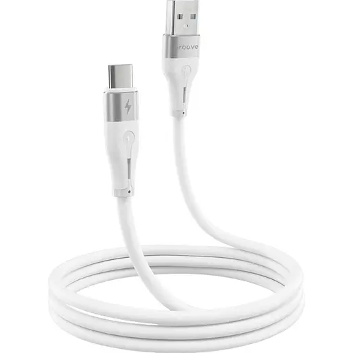 Кабель Proove Soft Silicone USB-A to USB-C 2.4A 1m White (CCSO20001202) [130628]