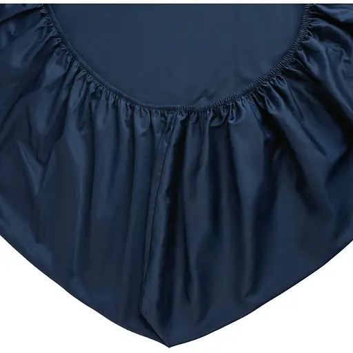 Простирадло на резинці МВМ My Home (MVM) Місячне сяйво глибокий синій 90 x 200 см (BL-FS-17 DEEP BLUE) - фото 2