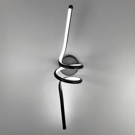 Настінний чорний LED світильник в стилі модерн Line F WM 28/600 - фото 5