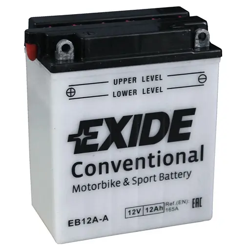 Акумулятор автомобільний EXIDE CONVENTIONAL 12Ah (+/-) (165EN) (EB12A-A)