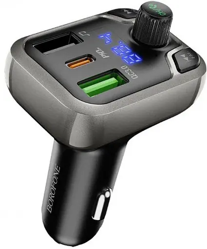 Автомобільний FM модулятор Borofone BC38 bluetooth PD20W+QC3.0 - фото 5