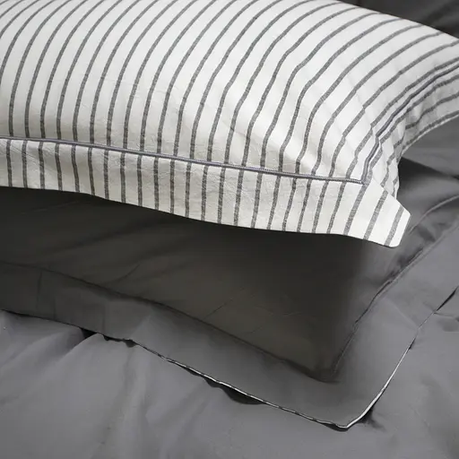 Постільна білизна Lotus Home Timeless антрацит євро (svt-2000022350167) - фото 3