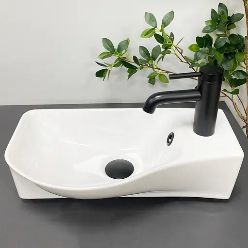 Умивальник VBI Fermo L white підвісний VBI-015609, Білий - фото 4