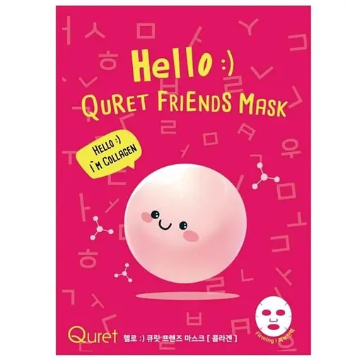 Маска для обличчя Quret Hello Friends з колагеном 25 г - фото 1
